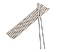 TIDTALEO 10pcs Conductive Rod for Physics Lab 5mm Diameter Iron Rod Lightweight Corrosion Proof Straight Metal Cylinder for Science Experiments and Lessons