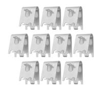 TIDTALEO 10pcs Cooler Shelf Bracket Refrigerator Support Snaps Stainless Steel High Durability Strong Load-Bearing Shelf Support Bracket for Busy Kitchens and Commercial Spaces