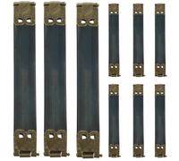 TIDTALEO 10pcs Copper Color Internal Flex Spring Clip Frame for Purse Making Pack Handbag Hinges Suitable for DIY Craft Bags and Coin Purses