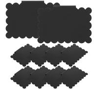 TIDTALEO 10pcs Erasable Blackboard Label Clips for Basket Sign Labels Removable Chalkboard Price Tag Holders for Pantry Organizers and Storage Bins