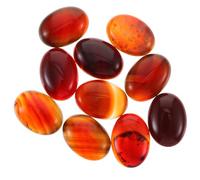 TIDTALEO 10pcs Natural Flat Back Cabochons Stone Cabochons DIY Jewelry Making Materials Assorted Color Delicate Versatile for Photo Pendant and Stone Dome Necklace