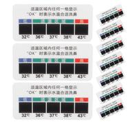 TIDTALEO 10Pcs Nose Saline Solution Temperature Strips LCD Sticker for Measuring Nasal Rinse Water Temperature Accurate Testing Stickers for Safe Nasal Irrigation