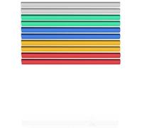 TIDTALEO 10pcs Plastic Document File Folders with Sliding Bar Clips for Classifying Files and Organizing Work Areas, A4 Size, Assorted Colours, Sturdy and Practical for Office Random Color