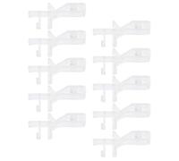 TIDTALEO 10Pcs Plastic Valance Clips 1-7/8 Inch Hidden Slot Blind Clamps Replacement Curtain Accessories for Grooved Back Valance, Suitable for Window Blinds and Curtain Fixation