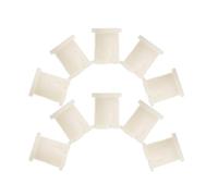 TIDTALEO 10pcs Small Wheel Sockets Swivel Caster Stem Sleeves Plastic Expandable Tail Sturdy Furniture Insert Socket for Chair Feet Office Use