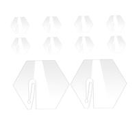 TIDTALEO 10pcs Transparent Acrylic Drink Markers Wine Glass Tags for Weddings Birthdays and Parties Elegant DIY Beverage Labels