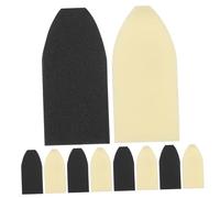 TIDTALEO 10pcs Violin Bow Tips Replacement Accessories Set, Plastic Violin Bow Cushion Protectors Black and White Caps, Stringed Instrument Parts for Violinists and Viola Players