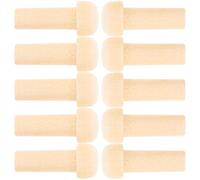 TIDTALEO 10pcs Wooden Mushroom Head Pegs Long Rods Unfinished Solid Wood DIY Craft Accessories for Furniture, 24x10x6mm, Suitable for Woodworking and Handmade Projects