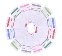 TIDTALEO 12 Sheets Business Budget Planner Cards with Punch Holes, Six-Color Cash Expense Tracker Sheets for Daily Financial Organizing, Budget Binder Inserts for Office Use