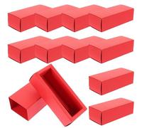 TIDTALEO 12pcs Kraft Paper Essential Oil Carrying Case and Lipstick Present Box with Space-saving Design and Smooth Rounded Edges for Daily Life Wrapping