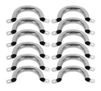 TIDTALEO 12Pcs Metal Pot Side Handles Stainless Steel Replacement Handles for Pans and Steamers Convenient Grip for Cooking Pots and Woks