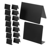 TIDTALEO 12pcs Mini Blackboard Signs Reusable Erasable Tabletop Chalkboard Memo Boards for Wedding Table Numbers Name Tags Food Labels Acrylic Small Message Board