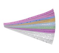 TIDTALEO 140Pcs 7-Color Metallic Glitter Origami Paper Strips for Star Folding DIY Crafts, Heart-Shaped Wish Stars Paper Strips Set for Handmade Decorations and Christmas Ornaments