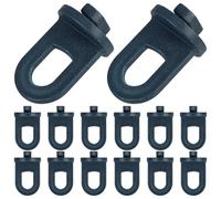 TIDTALEO 150 Pcs Sturdy Plastic Greenhouse Fixing Clips for Garden Accessories, Versatile Green Plant Clips for Hanging and Supporting Plants in Greenhouses and Gardens