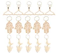 TIDTALEO 15pcs Golden Zinc Alloy Hair Rings for Braids, Dreadlock Accessories with Easy to Take off Design and Not Easy to Fade Finish, Hair Jewelry for Braids for Women on Holiday Or