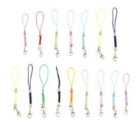 TIDTALEO 15pcs Lobster Clasp Phone Lanyard Rope Metal DIY Jewelry Strap | Colorful, Delicate Design, Smooth Surface, Easy Assembly and Quick Clip-on for Bag or Id Card Holders Random Color