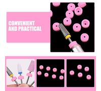 TIDTALEO 15pcs Silicone Nail Drill Dustproof Caps for Professional Nail Drill Bits Manicure Tool Set Rubber Bit Protector Caps for Art Accessories