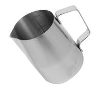 TIDTALEO 1pc Stainless Steel Frothing Pitcher Inner Scale Latte Art Tool for Coffee Enthusiasts Ergonomic Design for Easy Pouring for Home Kitchen and Coffee Bars