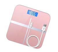 TIDTALEO 1PC USB Rechargeable Smart Digital Scale Creative Household Weight Scale for Adults and Gold Finish Accurate Body Weight Measurement Stylish Design Durable and Safe Material