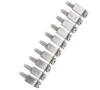 TIDTALEO 2.5B Terminal Block Bridging Fixed Electrical Block Stainless Steel Material for Grounding in Industrial Use