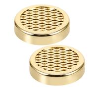 TIDTALEO 2 Pcs Circular Humidor Humidifiers Humidity Regulation Moisture Retention Gold Abs Sponge Elegant Stylish Design for Office and Home Freshness