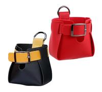 TIDTALEO 2 Pcs Leather Car Vent Hanging Case for Convenient Storage of Coins and Sunglasses Small Car Organizer with Air Vent Design Stylish and Minimalist Vehicle Side Storage Pouch