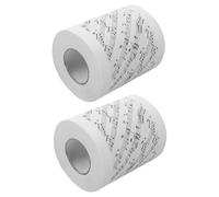 TIDTALEO 2 Rolls Musical Note Decorative Toilet Paper Roll Soft Comfortable Bathroom Tissue with Creative Music Pattern Convenient for Music Lovers Unique Idea and Practical Everyday Use