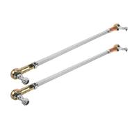 TIDTALEO 2 Sets Steering Tie Rod End Kit M8 Steel with Universal Compatibility and Vibration Reduction for Go Kart and Four Wheeler Recreation and Competition Use