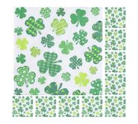 TIDTALEO 20 Pcs St Patricks Day Napkins Green Shamrock Disposable Paper Napkins Soft Comfortable Square Serviettes for Kitchen and Wedding Party Table Decorations