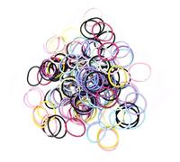 TIDTALEO 200pcs Two Set Elastic Hair Ties for Small Polyester Hair Bands Ponytail Holders Suitable for Everyday Wear