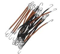 TIDTALEO 20pcs Elastic Hook Hair Tie for Women, Firm Hold Ponytail Holder with Iron, Polyester and Rubber Wire Material, Assorted Colours Hair Bungee for Everyday Styling