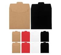 TIDTALEO 20pcs Kraft Paper CD Dvd Sleeves with Colors for Easy Organization DIY Retro Storage Envelopes for Media Vinyl Record Mailers and Small Item Holder
