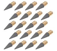 TIDTALEO 20pcs Replacement Tips for Infinite Pencil Accessory, Inkless Metal and Graphite Nibs, Easy to Disassemble and Reduce Sharpening Time, Suitable for Office and School Use