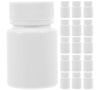 TIDTALEO 20pcs White Plastic Medicine Bottles 40g Capacity Leak-Proof and Safe Pill Containers for Pharmaceutical Companies
