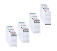 TIDTALEO 24pcs Budget Cards Six-Hole Design Expense Tracking Sheets for Cash Binder Practical Loose-Leaf Budget Planner Inserts for Personal and Business Finance Management