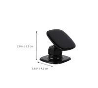 TIDTALEO 2pcs Adjustable Car Phone Brackets Cellphone Mounts Black Square Multi-functional Vehicle Holders Compatible with Smartphones