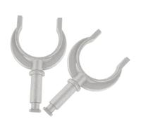TIDTALEO 2pcs Aluminum Oar Lock for Small Boats with Sturdy Locking System and Corrosion Resistance, Secure U Shape Paddle Bracket Mount for Rowing on Yachts and Fishing Boats, Easy