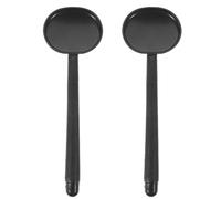 TIDTALEO 2pcs Black Plastic Eye Occluder Paddle for Eyesight Test Covers, Compact and Convenient for Storage, for Hospital and Eyes Chart Exam Use