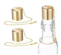 TIDTALEO 2pcs Candle Extinguisher Snuffer Small Metal Put Out Tool Brass Cover Flame Safety Accessory for Home Candle Care and Wax Bottle Use