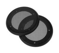 TIDTALEO 2pcs Car Audio Speaker Grill Covers Mesh Protective Subwoofer Guards Black for Vehicle Interior Upgrade Dust and Damage Protection