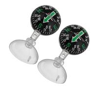 TIDTALEO 2pcs Car Compass Small Compass with Suction Cup Abs Plastic Accurate Navigation Direction Guidance for Suvs and Boats Outdoor Adventures Hiking
