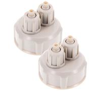 TIDTALEO 2pcs DIY Co2 Cap for Aquarium Fish Tank, Quick-twist Bottle Cap for Aquaponics and Live Plant Co2 Diffuser, Compatible with Large Fish Tanks and Air Pump Systems