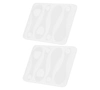 TIDTALEO 2pcs Flexible Silicone Shopping Cart Token Mold for Resin Coin Crafting, Small Trolley Token DIY Mold for Keyring Accessories, Washable and Convenient Jewelry Casting Supplies