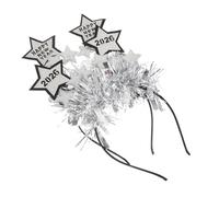 TIDTALEO 2pcs Glitter Star Year Headbands Lightweight Comfortable Happy Year Hair Accessories Secure Fit Festive Party Supplies for Celebrations and Gatherings
