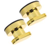 TIDTALEO 2pcs Golden Plastic Bathroom Grab Bars with Multi-Functional Armrest Design and Towel Bar Feature, Suction Cup Shower Handles for Secure Support in Shower and Bathroom