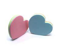 TIDTALEO 2pcs Heart-shaped Self-adhesive Post Notes Small Sticky Memo Pads for Office Home School Convenient Removable Stickies with Strong Sticking Power Random Colors