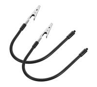 TIDTALEO 2pcs Helping Hands Clamp Adjustable Stainless Steel and Plastic Alligator Clips with Flexible Gooseneck for Repair Station Soldering Workbench Assistance