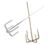 TIDTALEO 2pcs Hex Shank Mixer Heads Electric Drill Stirring Rods for Cement Paint Mud Mixing Paddle Attachment Suitable for Construction and DIY Use