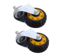 TIDTALEO 2pcs Hydraulic Jack Replacement Wheels with Swivel Nylon Casters for Floor Jack and Trolley - Heavy Duty Universal Caster Wheels for Garage Repair