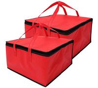 TIDTALEO 2pcs Insulated Cold Food Bag Decorative Thermal Shopping Bag Upright Stands Versatile for Office Camping More Wear-Resistant Material Red